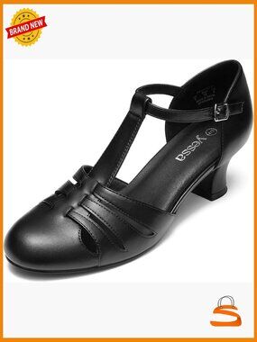 T-Strap Character Shoes - 2 Heel Dance Shoes for Weddings